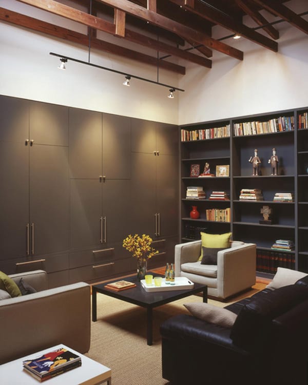 Contemporary Loft Design with Mid-Century Modern Interiors